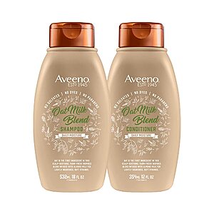 Aveeno Scalp Soothing Oat Milk Blend 18-Oz Shampoo & 12-Oz Conditioner Set $6.21 + Free Shipping w/ Prime or Orders $25+