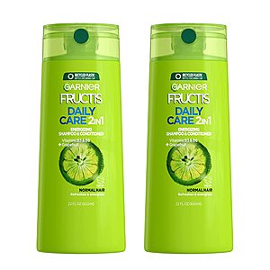 2-Pack 22-Oz Garnier Fructis Fortifying 2-in-1 Shampoo and Conditioner $4.98 w/ S&S + Free Shipping w/ Prime or Orders $25+