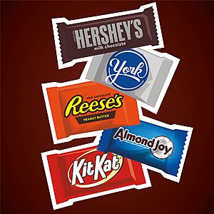 33.4-Oz Hershey Assorted Snack Size Christmas Candy Party Pack $8.80 w/ Subscribe & Save