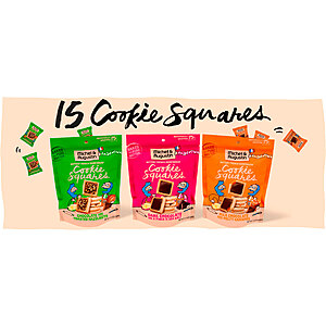 Michel et Augustin Gourmet Cookie: 3-Pack 5-Oz (Milk Chocolate & Caramel) $8.49, 40-Pack Cookie Squares ( Dark Chocolate & Caramel) $9.49 + Free Shipping w/ Prime or on $35+