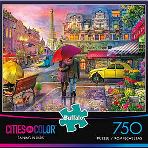 750-Piece Buffalo Games Cities In Color Raining In Paris Jigsaw Puzzle $5.93 + Free Shipping w/ Walmart+ or $35+