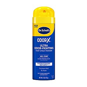4.7-Oz Dr. Scholl's Odor-X Ultra Odor-Fighting Spray Powder $3.23 w/ S&S + Free Shipping w/ Prime or on $35+