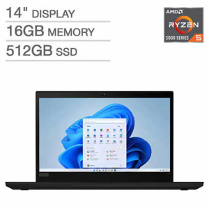 Costco Members: Lenovo Thinkpad T14 Gen 2 Laptop: Ryzen 5 Pro 5650U, 14" 1080p $650 +$14.99 S/H
