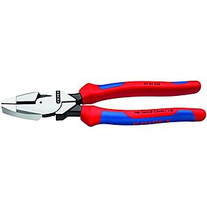 Knipex 09 02 240 SBA 9.5-Inch Ultra-High Leverage Lineman's Pliers with comfort grip @ Amazon $35.28