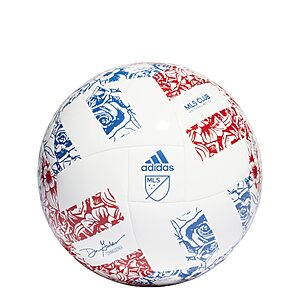 adidas Unisex Adult MLS Club Soccer Ball Size 5 Red White Blue $6