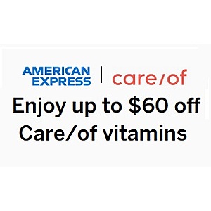 $60 off your first order from Care/of Vitamin shop -YMMV