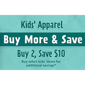 Costco Members: Select Boys, Girls Apparel/Shoes Savings: $10 Off 2 Items