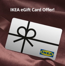 $100 IKEA eGift Card + Extra $20 IKEA eGift Card