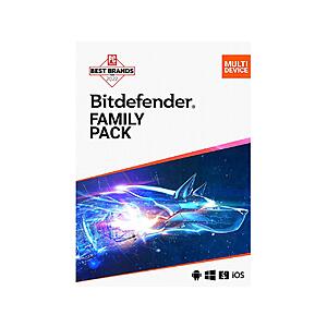 Bitdefender Family Pack 2022 Antivirus/Security Protection Software (2-Years/15 Devices Digital Download) $34.99 AC via Newegg