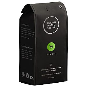 $5.16 /w S&S: 10-Oz Kicking Horse Organic Ground Coffee (Dark Roast)