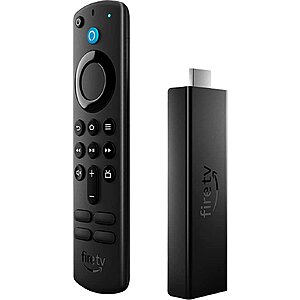 Amazon 4K Max Fire TV Stick Streaming Media Player w/ Alexa Voice Remote (Black) $25 + Free S/H