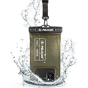 Pelican Marine IP68 Waterproof Phone Pouch / Case (Regular Size) $11.24 + Free Shipping w/ Prime or on orders $35+