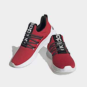 Adidas Men's LIte Racer Adapt 4.0 CLOUDFOAM Slip-On Shoes (Cloud White / Dash Grey / Arctic Fusion or Better Scarlet / Core Black / Cloud White) $24.5