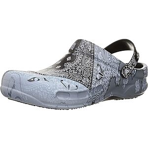 Crocs Unisex Adult Men's and Women's Bistro Clog (Bandana Print) $20.87 + Free Shipping w/ Prime or on $35+