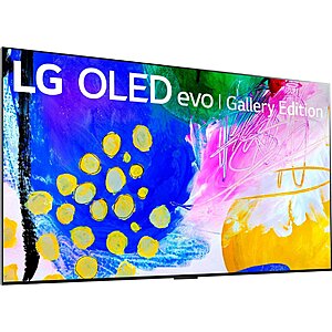 LG 55" Class G2 Series OLED evo 4K UHD Smart webOS TV with Gallery Design OLED55G2PUA - $1359