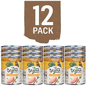 12-Count 13oz Purina Beyond Grain Free Natural Pate Wet Dog Food (Chicken, Carrot & Pea) $2.45 w/ S&S + Free S&H w/ Prime