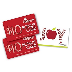 $50 Applebee's Gift Card + 2x $10 Bonus Applebee's Gift Cards (Email Delivery) $50 (Valid thru 11/27)