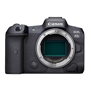 Refurbished Canon EOS R5 45MP Full Frame Camera (Body Only) $2199 + Free S/H