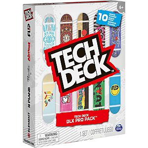 10-Pack Tech Deck DLX Pro Collectible Fingerboard Pack $10