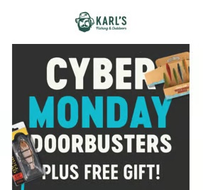 Karl's Fishing & Outdoors Cyber Sale: Fishing Tackle, Kits, Tools, Reels & More Up to 60% Off + $6.99 Flat-Rate S/H