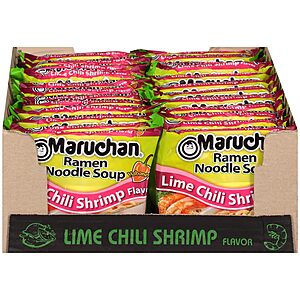 Maruchan Ramen Lime Chili Shrimp Flavor, 3.0 Oz, Pack of 48 - $5.76 Amazon