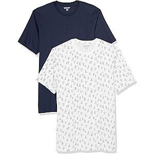 2-Pack Amazon Essentials Men's Slim-Fit Cotton Short-Sleeve Crewneck T-Shirts (Various Colors & Sizes) from $4.60 + Free Shipping w/ Prime or on $35+