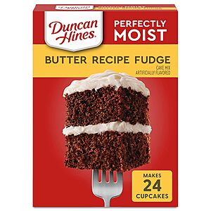 $1.31 /w S&S: Duncan Hines Perfectly Moist Butter Recipe Fudge Cake Mix, 15.25 oz