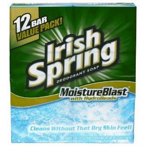 Irish Spring Moisture Blast Deodorant Bar Soap for Men-Pack of 12, 3.7 Oz. Bars-$5.98 AC (YMMV)-Amazon