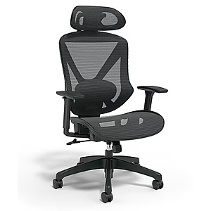Union & Scale™ FlexFit™ Dexley Ergonomic Mesh Swivel Task Chair, Black (UN56946) - $120