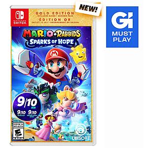 Mario + Rabbids: Sparks of Hope Gold Edition (Nintendo Switch Digital Download) $19.80 via GameStop
