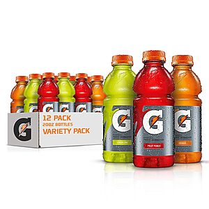 12-Pack 20oz. Gatorade Thirst Quencher Sports Bottles (variety pack) $9.70 w/ Subscribe & Save