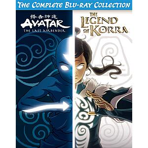 The Ultimate Aang & Korra Animated Collection w/ Bonus Disc & Art Cards (Blu-Ray) $33.99 via Amazon