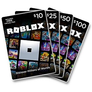 All Roblox Gift Cards: 20% Off: Standard Mail/Physical or Email Delivery via Target