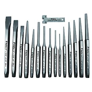 Astro Tool Model 1600 16-Piece Punch and Chisel Set $18.99
