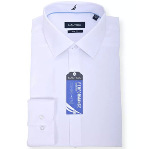 Nautica Men's Slim Fit Supershirt Dress Shirt $17.99
