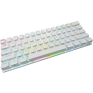 CORSAIR K70 Pro Mini Wireless 60% RGB Mechanical Cherry MX SPEED Linear Switch Gaming Keyboard with swappable MX switches White CH-9189114-NA - Best Buy $64