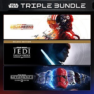 EA Star Wars Triple Bundle: Squadrons, Battlefront II: Celebration Edition & Jedi: Fallen Order: Deluxe (Xbox One/Series X|S Digital Download) $8.99 via Microsoft Store