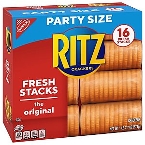 [S&S] $3.57: 23.7-Ounce 16-Sleeves Ritz Crackers Flavor Party Size Box