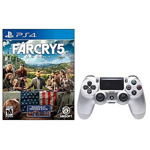 Microsoft Xbox One Wireless Controller (Black) + Far Cry 5 (Xbox One) or Sony PlayStation DualShock 4 Controller (Silver) + Far Cry 5 (PS4) $79.99 + Free Shipping via eBay