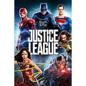 Justice League (2017 Digital 4K UHD or HDX Download Movie)  $10