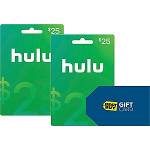Best Buy: Spend $50 on Hulu gift card(s), Get Get $5 BB GC