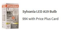 Shoprite B&M: Sylvania 60 Watt LED Bulb - Free after Coupon Starting 1/13