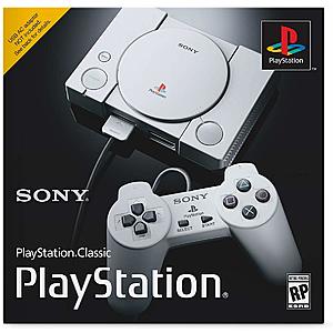 Sony PlayStation Classic Console (20 Pre-Loaded Games) $40 + Free S/H