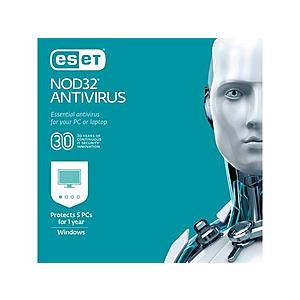 ESET NOD32 Antivirus 2019 (5 PCs; Product Key Card) $19.99 AC + $1.99 S/H or w/ ShopRunner or ESET Internet Security 2019 (5 PCs; Product Key Card) $24.99 AC via Newegg