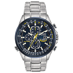 Citizen Blue Angels Eco-Drive World Chronograph A-T Watch $229 + Free S/H