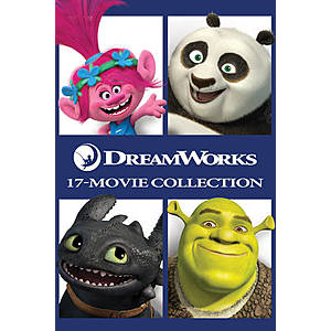 Dreamworks 17-Movie Collection: Shrek, How to Train Your Dragon, Madagascar & More (Digital HD Films) $44.99 ($2.64/film; MA) via FandangoNow