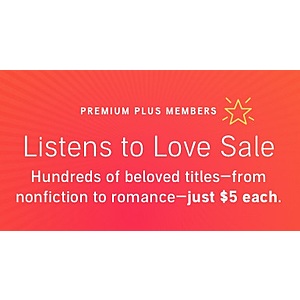 Audible Listens to Love Sale - $5