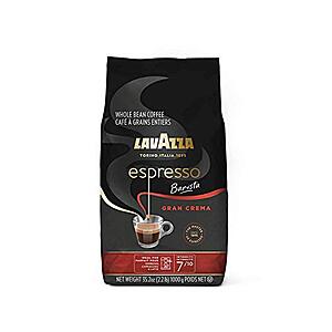 Lavazza Espresso Barista Gran Crema Whole Bean Coffee Blend 2.2lb bag $10.12 with coupon and S&S