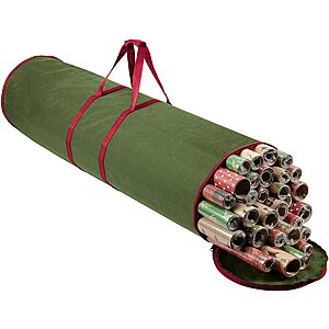 40" ZOBER Green Christmas Wrapping Paper Storage Bag $4.55