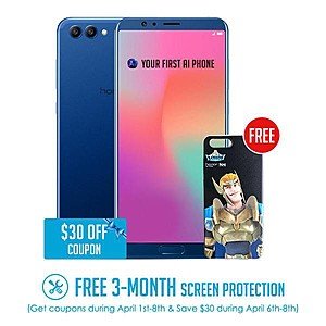 ** BUY BETWEEN APRIL 6-8** Honor View 10 with free Phone Case for $469
